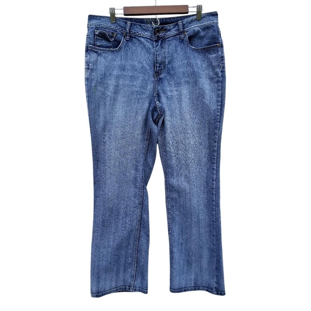 Zana‎ Di Jeans Women's Size 16 Blue Wash Denim Bootcut Jeans Pants Y2K